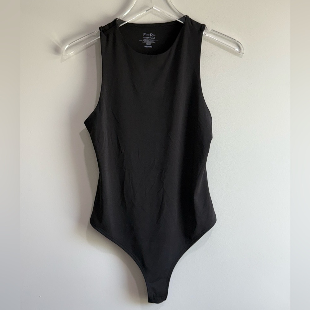 Faded Rose Essentials M Black Bodysuit
